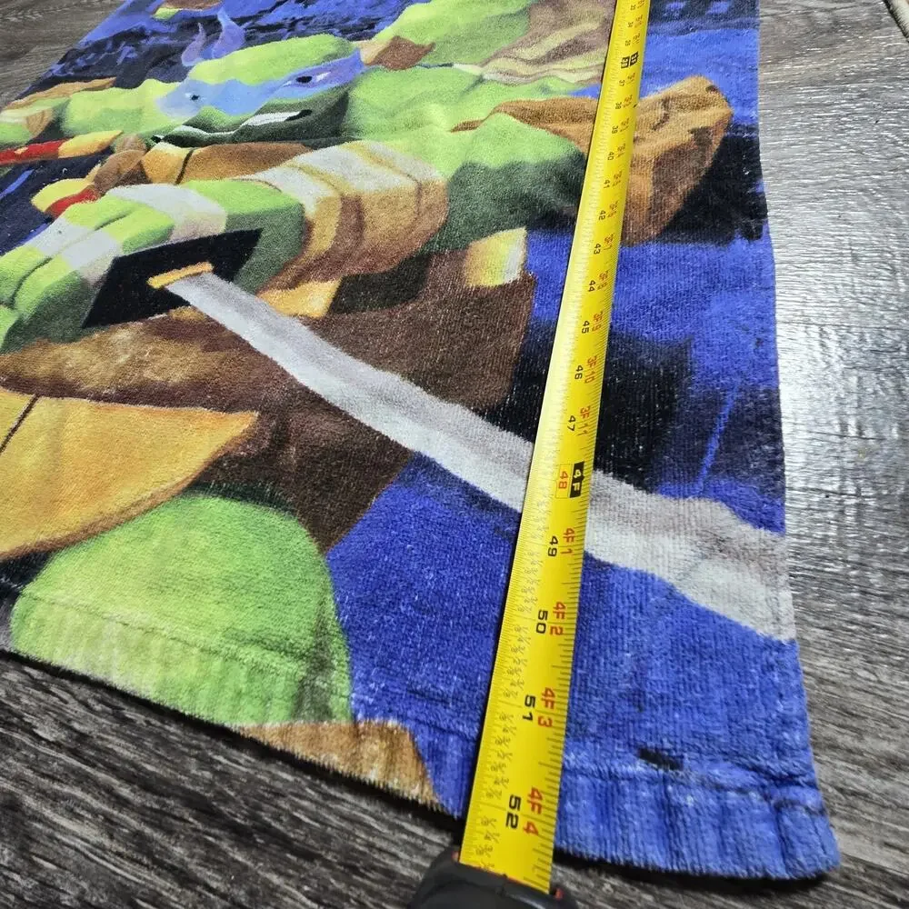VINTAGE Teenage Mutant Ninja Turtles TMNT‎ Beach Towel Nickelodeon 28 in x 58 in